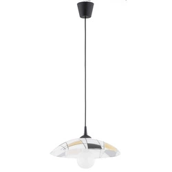 Lampa wisząca ALFA KROKUS CZARNO-BIAŁA 1xE27 37cm | 60989