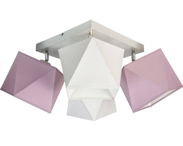 Lampa sufitowa do pokoju młodzieżowego 4-punktowa Diament 4xE27 Led 