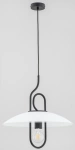 Lampa wisząca ALFA CHEE CZARNO-BIAŁA 1xE27 47cm | 60623