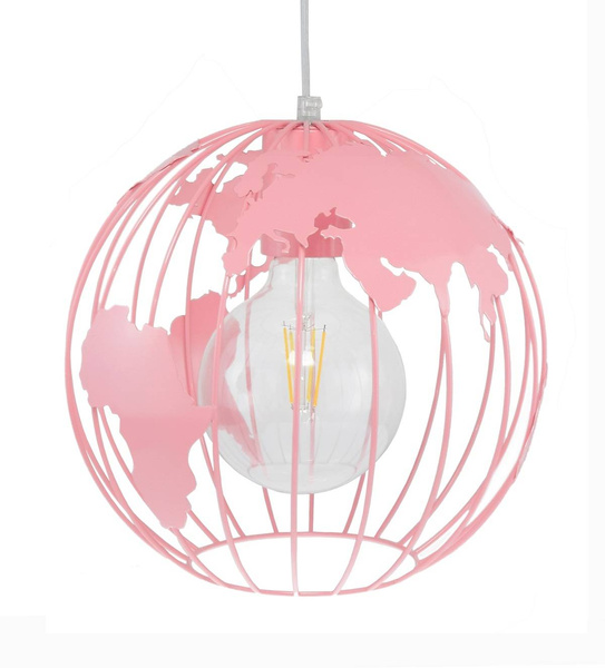 Lampa sufitowa dla dziewczynki różowa pastelowa Globus 1XE27 Led   