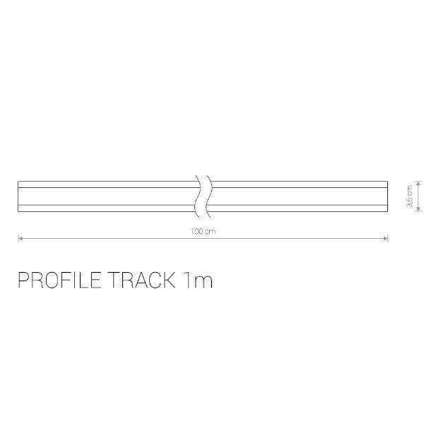 Szyno-przewody  PROFILE TRACK 1m