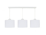 Nowoczesna biała lampa wisząca złoty środek Mirror Line White 3 
