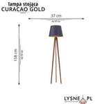 Lampa podłogowa CURACAO GOLD