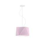 Lampa wisząca do pokoju dziewczynki różowa Świetlisty Diamencik