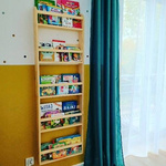 Regał do pokoju dziecka drewniany półka modułowa biała   