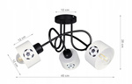 Lampa sufitowa do pokoju dziecka Piłkarski Kubeczek 3xE27 Led 