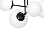 Nowoczesna lampa sufitowa LIMA BLACK 4xE14 MLP6527