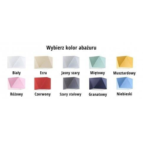 Lampa wisząca do pokoju dziewczynki różowa Świetlisty Diamencik 