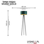  Nowoczesna Lampa podłogowa  MIAMI GOLD