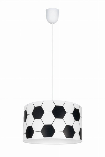 Lampa wisząca do pokoju dziecka z motywem piłki nożnej - średnica 35 cm plus denko maskujące