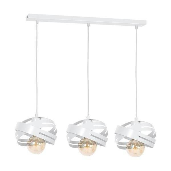 Nowoczesna lampa wisząca CORONA WHITE 3xE27 MLP4778