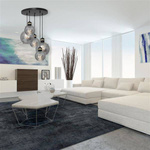 Lampa wisząca KOŁO OMEGA BLACK / GOLD MLP6534