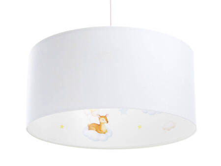 Lampa do pokoju dziecięcego Leśni Przyjaciele i Chmurki 40 cm