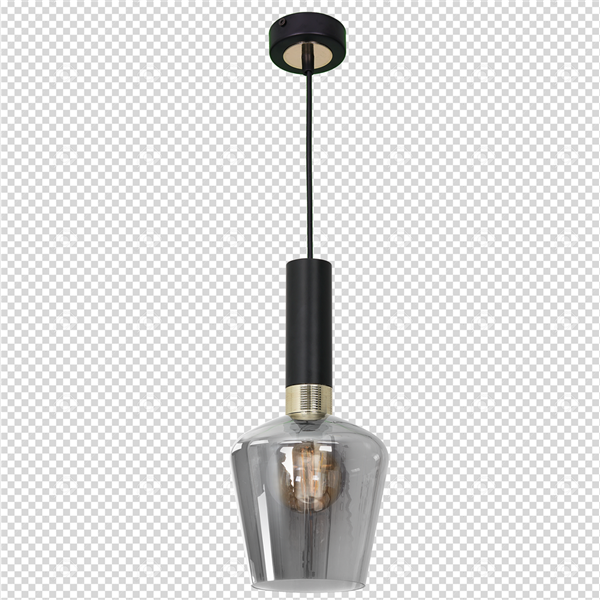 Nowoczesna lampa wisząca ROMA BLACK MLP6484