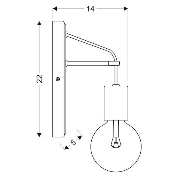 Kinkiet biały matowy lampa ścienna Alto 21-70883