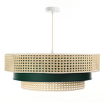 Lampa w stylu Boho Rotang z naturalnego ratanu- średnica 60 cm 
