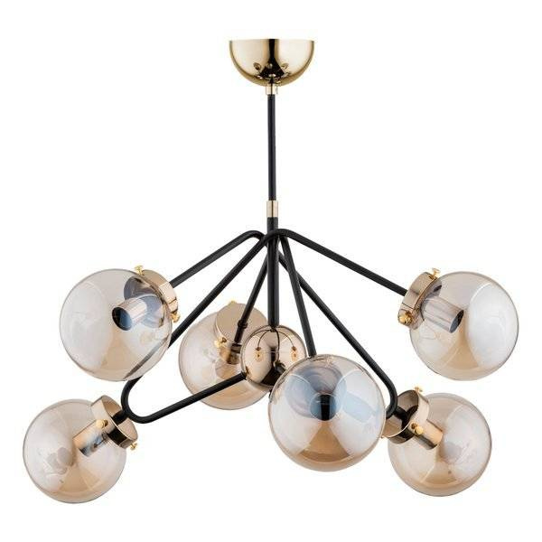 Nowoczesna lampa sufitowa ELBA GOLD OP. OŚW. 6 PŁ