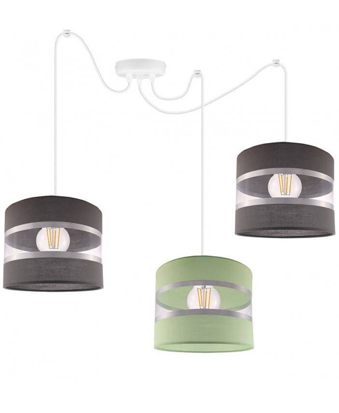  Lampa do pokoju dziecięcego typu pająk, kolorowe abażury