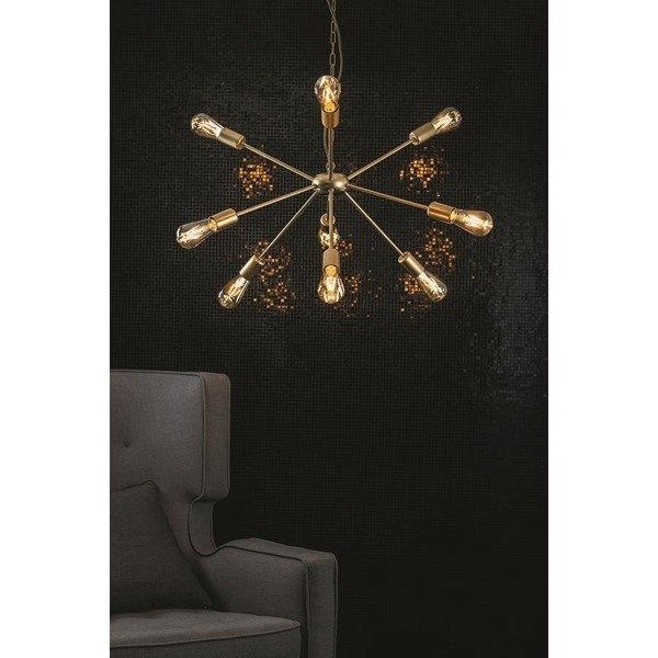Lampa wisząca industrialna zwis ROD IX złoty śr. 77cm