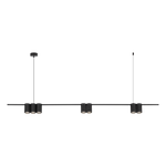 Lampa wisząca (listwa) GENESIS BLACK 7xGU10