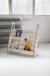 Biblioteczka do pokoju dziecięcego montessori MAXI biała
