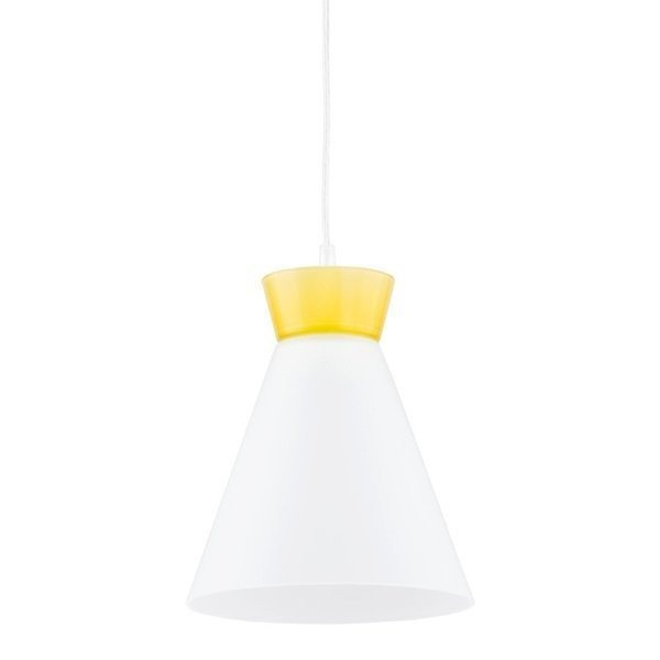 Nowoczesny lampa sufitowa RONI I zółty śr. 23cm