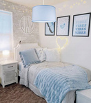 Lampa sufitowa do pokoju chłopca niebieska Blue 1xE27