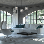 Nowoczesna lampa wisząca listwa SOFIA SMOKED MLP65800