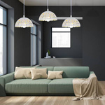 Lampa wisząca LISA , ML6139, biały/złoty, 3x60W E27