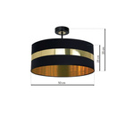 Lampa sufitowa PALMIRA BLACK / GOLD 1xE27 60W MLP6319