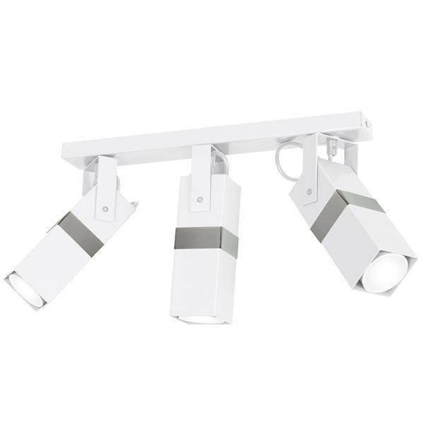 Nowoczesna lampa sufitowa VIDAR WHITE/CHROME 3xGU10 MLP6282
