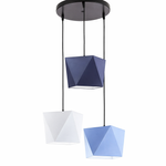 Lampa wisząca do pokoju dziecka kolorowa Bajkowy Diamencik 3 punktowa Led