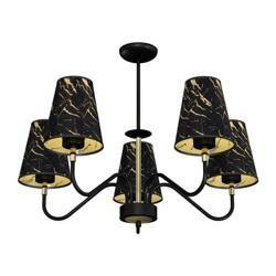 Lampa wisząca HERMES Black/Gold 5xE27