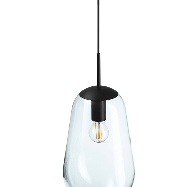 Nowoczesna lampa wisząca PEAR BLACK M do biura i salonu | czarny