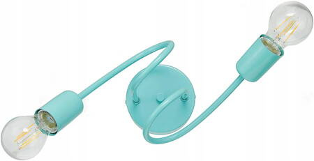 Lampa sufitowa do pokoju dziecięcego turkusowa pastel Mondo 2