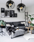Lampa do pokoju młodzieżowego czarna pająk Globus 4