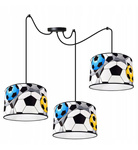 Lampa do pokoju dziecka piłka nożna typ pająk 3xE27 Led