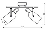 Lampa ścienna Candellux Gray listwa 92-66480 E14 szary