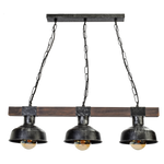 Lampa wisząca FARO BLACK / WOOD 3xE27 60W MLP6243 