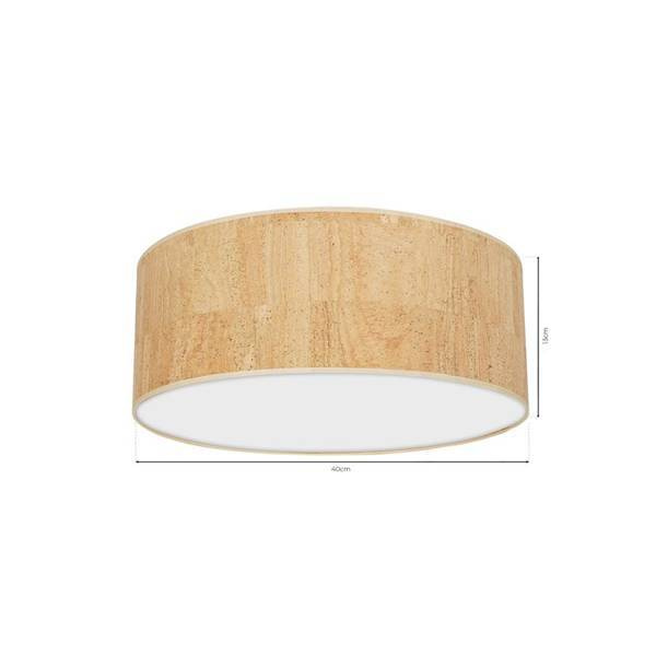 Lampa sufitowa CORK White/Cork 2xE27