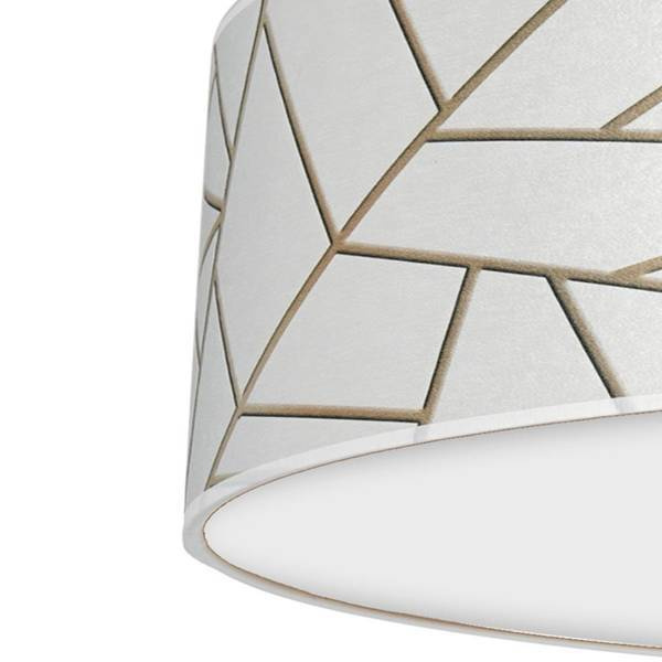 Lampa sufitowa ZIGGY WHITE, MLP7568, 60 cm, biały/złoty, 3x60W E27