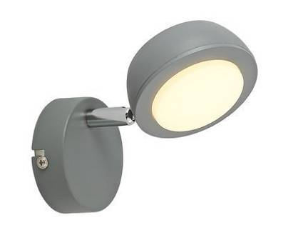 LAMPA ŚCIENNA KINKIET CANDELLUX MILD 91-66534  LED SZARY 3000K