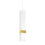 Nowoczesna lampa wisząca VIDAR WHITE/GOLD 1xGU10 MLP6275