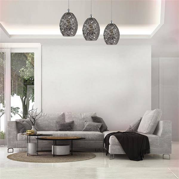 Nowoczesna lampa wisząca listwa BELIZE chrom ML5487