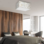Lampa sufitowa ZIGGY WHITE, MLP7563, biały/złoty, 2x60W E27