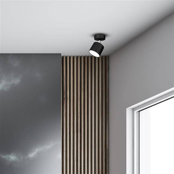 Lampa sufitowa reflektorek DIXIE BLACK GX53 szer. 8cm | czarny