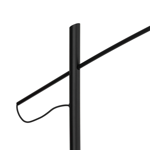 Lampa podłogowa POISE black A E27 wys.240cm dług.260cm przewód 270cm włącznik | 11768