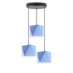 Lampa sufitowa do pokoju dziecięcego 3 punktowa miętowa Bajkowy Diamencik