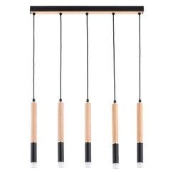 Lampa wisząca ALFA RODEO DREWNIANA 5xG9 60cm | 63216