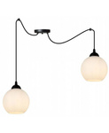 Nowoczesna lampa wisząca typu pająk kuliste szklane klosze